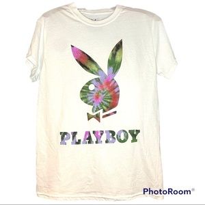 Playboy bunny tie dye short sleeve graphic T-shirt